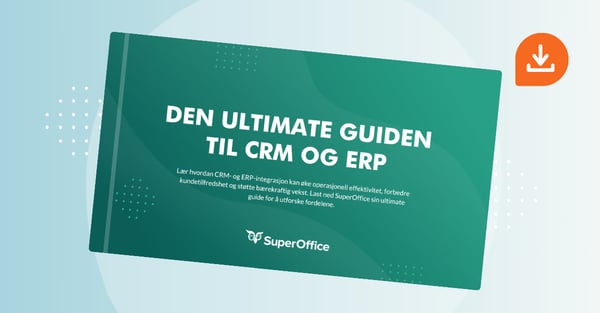 Forside guide til ERP+CRM integrasjon og fordelene