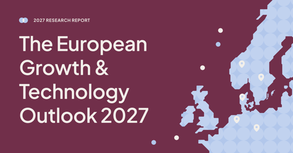 Brand image with the text "The European Growth & Technology Outlook 2027"
