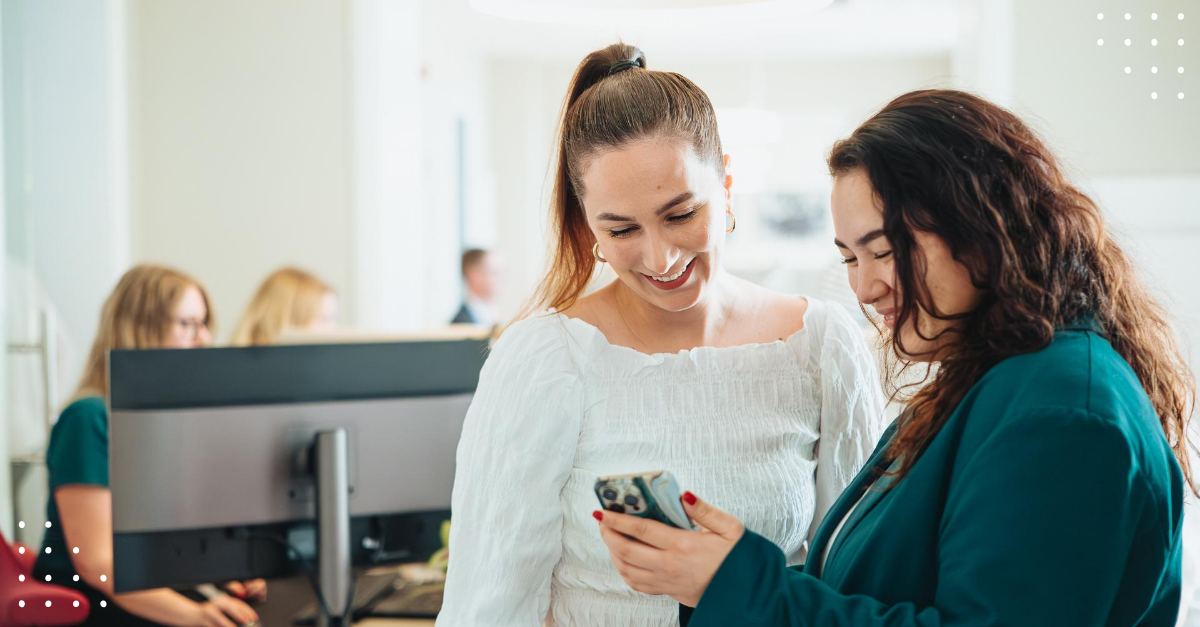 Two woman in the office