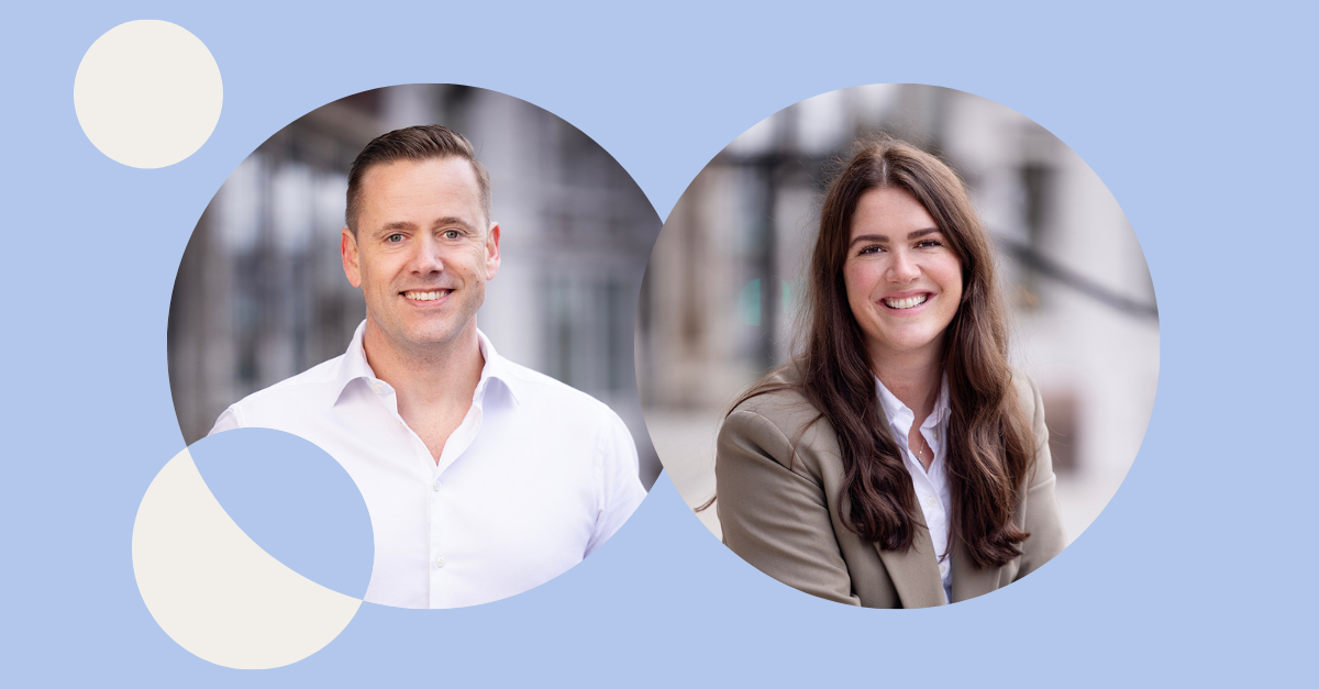 Bilde av Lars Engbork, Group CEO og Bettina Isabelle Berntsen, Group CMO