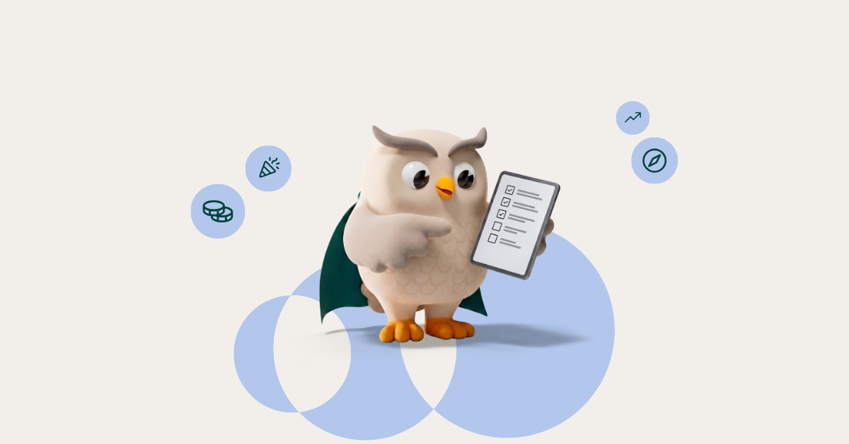 SuperOffice mascot take aways