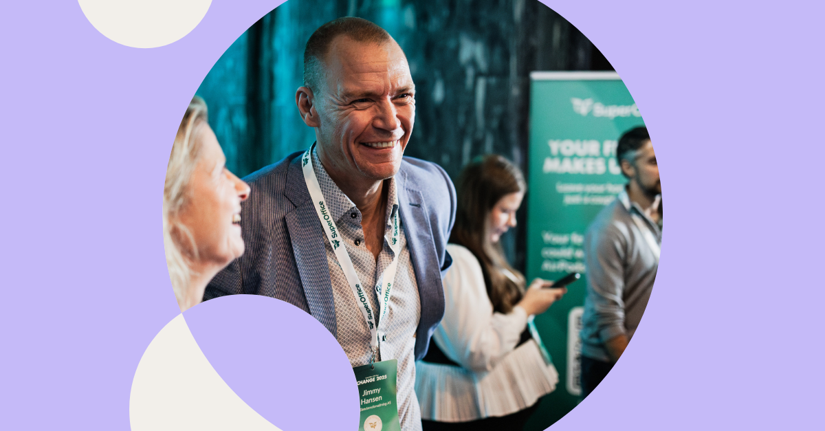 Foto av en mann på et arrangement