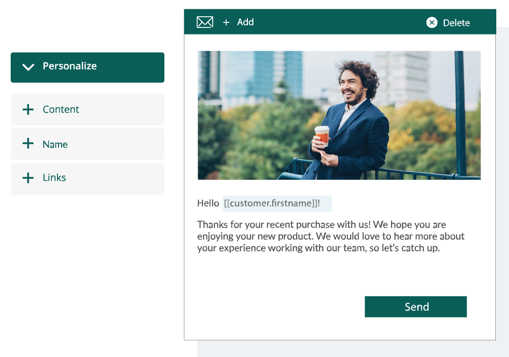 Screen shot fra SuperOffice CRM