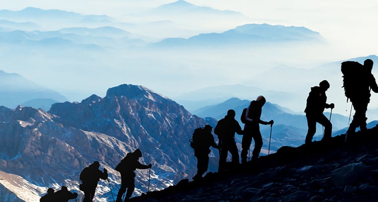 Fjellvandring med staver